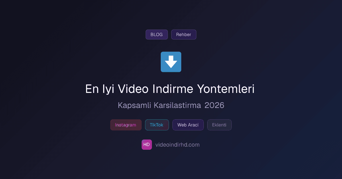 2026'da Sosyal Medyadan Video İndirmenin En İyi Yöntemleri