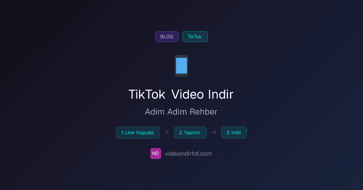 TikTok Videosu Nasıl Kaydedilir? Adım Adım Anlatım (2026)
