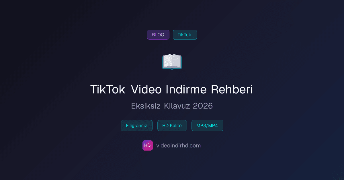 TikTok Video Kaydetme Rehberi: Format, Kalite ve Yasal Bilgiler